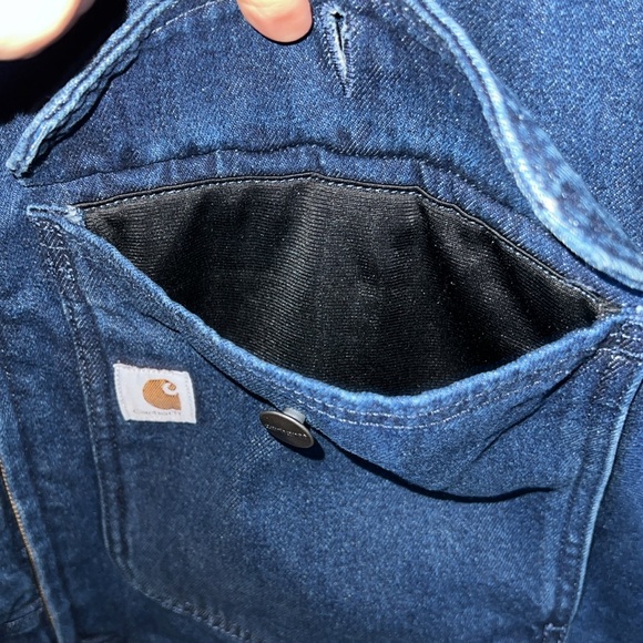 CARHARTT WOMEN’S SHERPA LINED DENIM JACKET - Picture 6 of 8